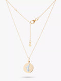 Recognised Alphabet Popon Pendant Necklace Gold