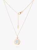 Recognised Alphabet Popon Pendant Necklace Gold