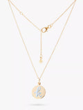 Recognised Alphabet Popon Pendant Necklace Gold