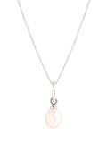 Recognised pearl pendant necklace sterling silver freshwater pearl - British product