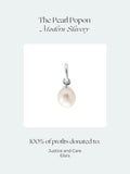 Recognised pearl pendant necklace sterling silver freshwater pearl - British product