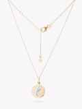 Recognised Alphabet Popon Pendant Necklace Gold