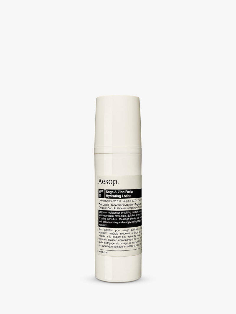 Aesop Sage & Zinc Facial Hydrating Lotion SPF 15 50ml - British product