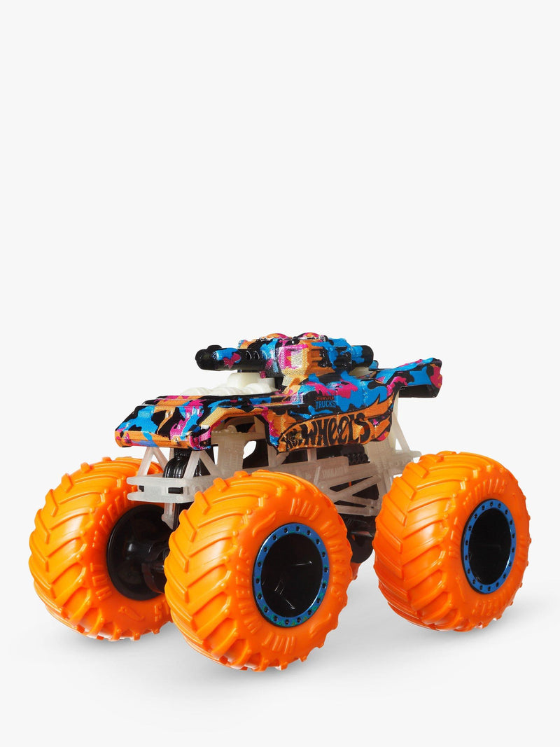 Hot Wheels monster trucks glow in the dark toy set (British brand)