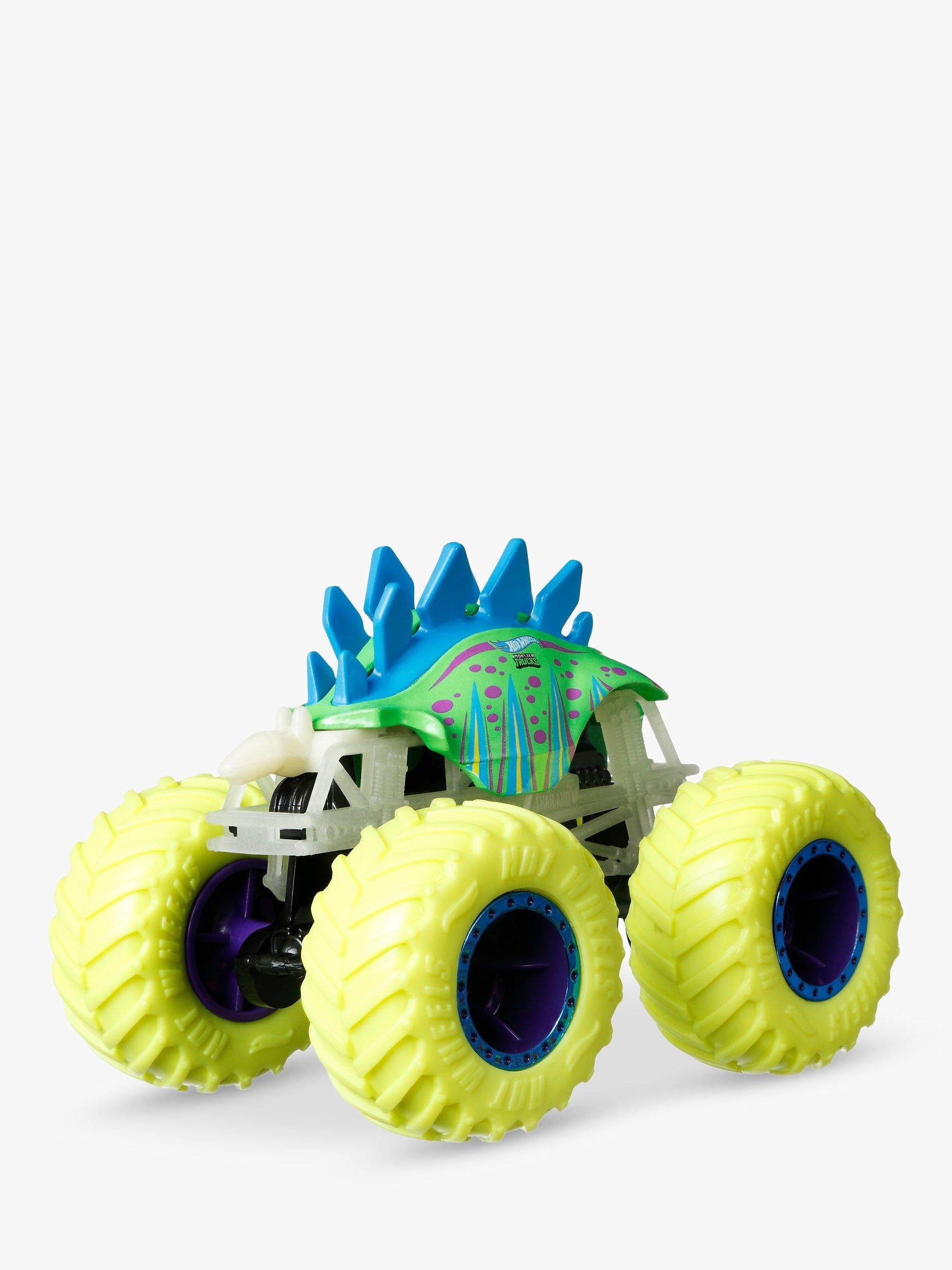 Hot Wheels monster trucks glow in the dark toy set (British brand)