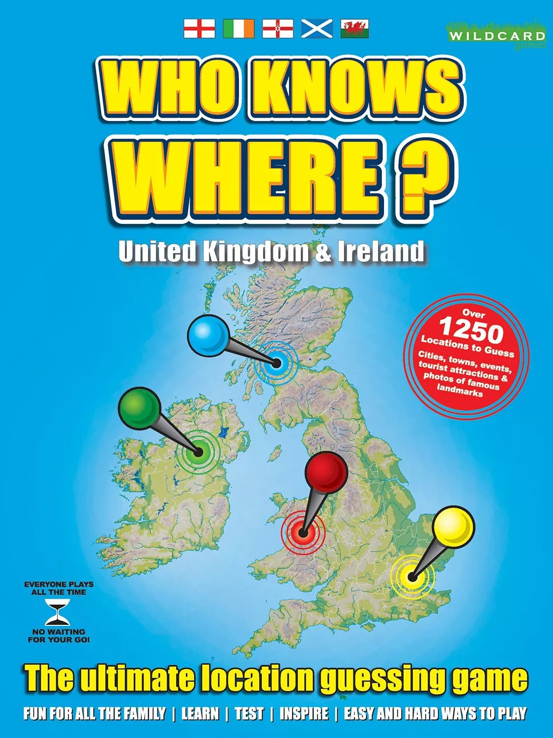 Educational board game for UK and Ireland geography (British brand)