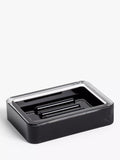 John Lewis Block Stripe Soap Dish - White