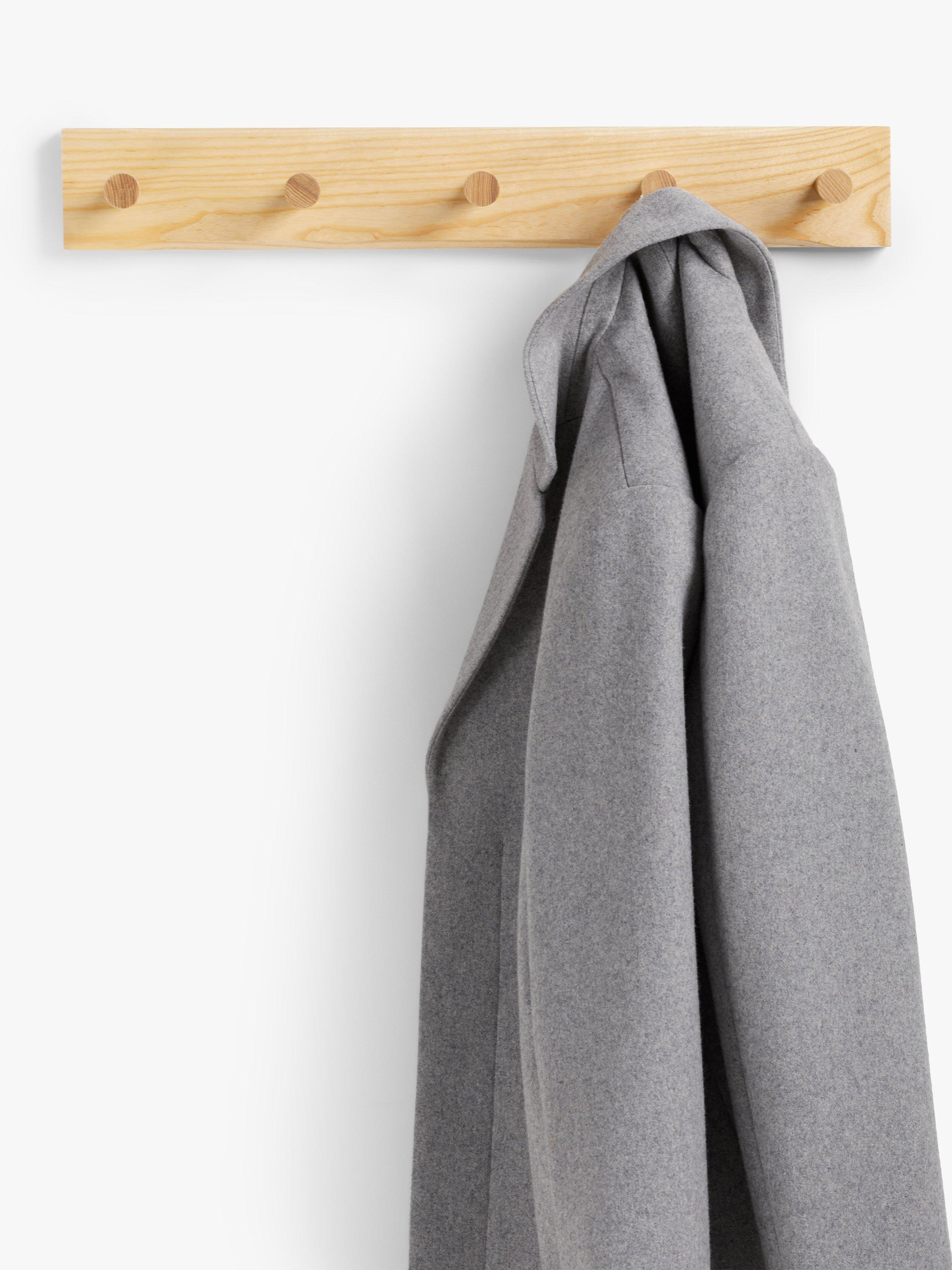 John Lewis Shaker 5 Hook Hanging Rack FSC ash wood (British brand)
