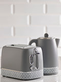 Grey Geometric 2 Slice Toaster