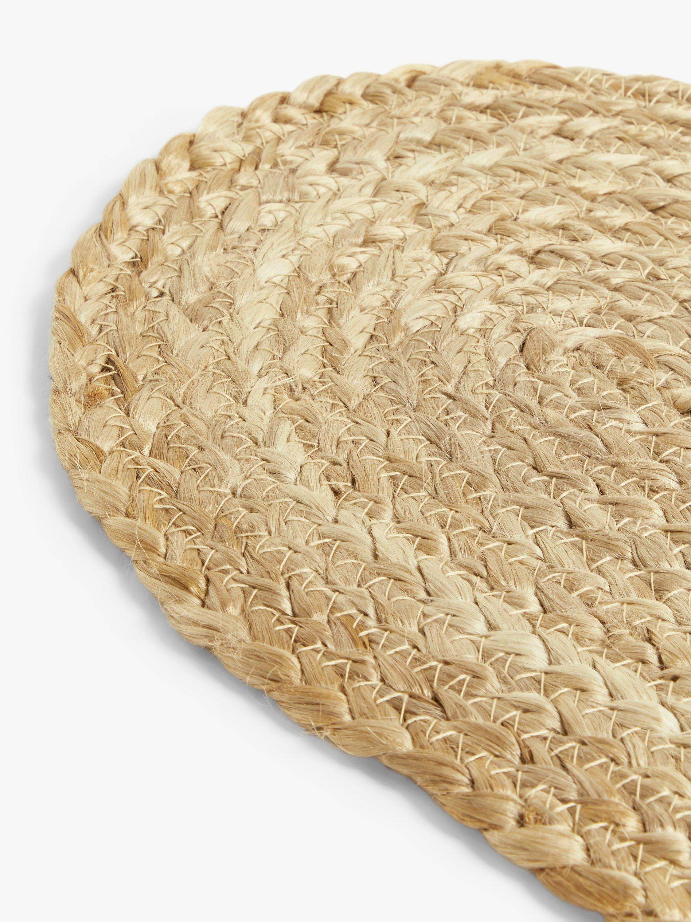 John Lewis jute heart placemats Natural Set of 2, UK version