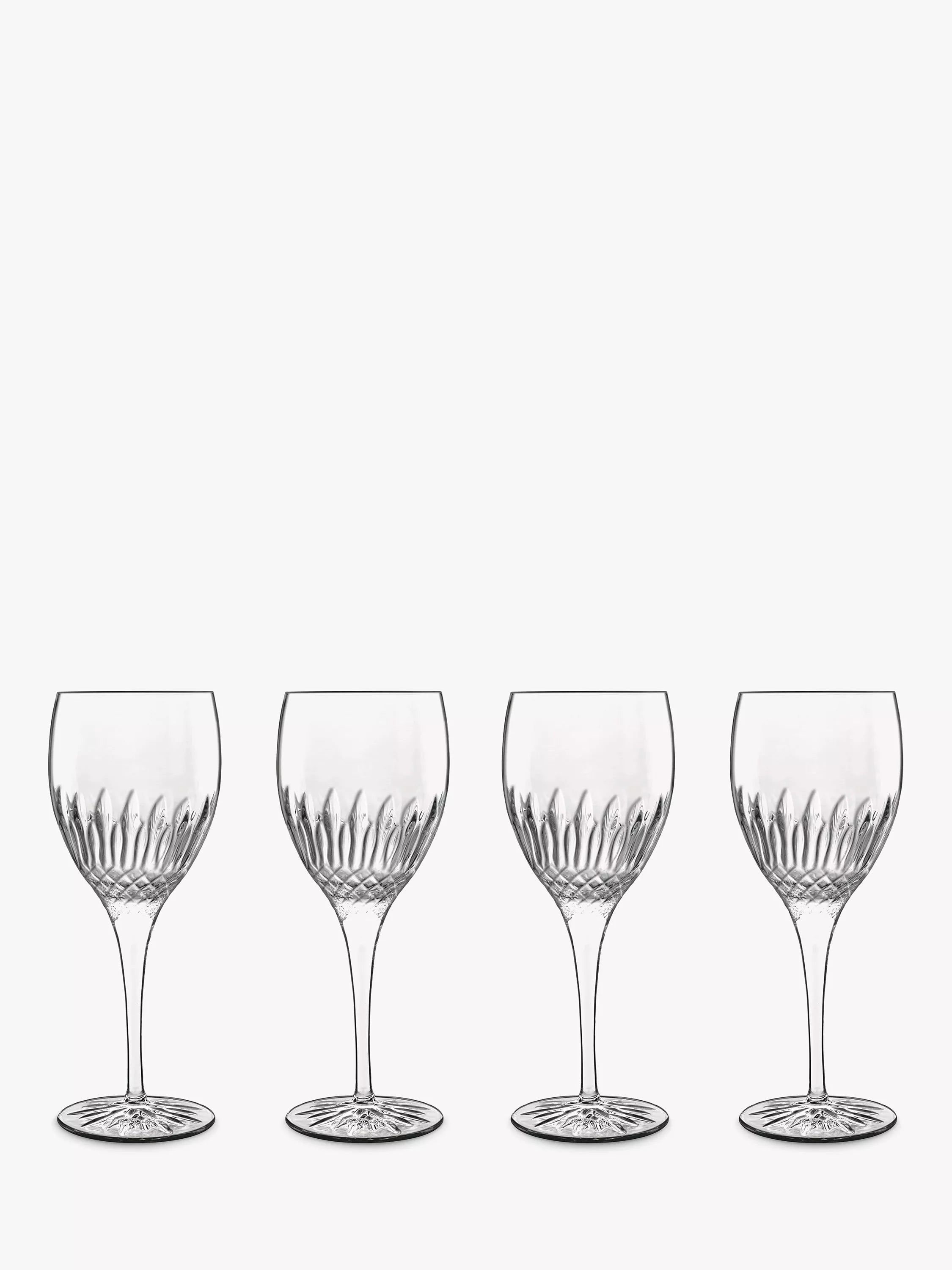 Luigi Bormioli Diamante white wine glass set 380ml, imported from the UK