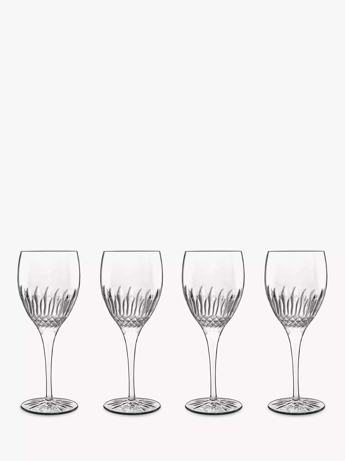 Luigi Bormioli Diamante white wine glass set 380ml, imported from the UK