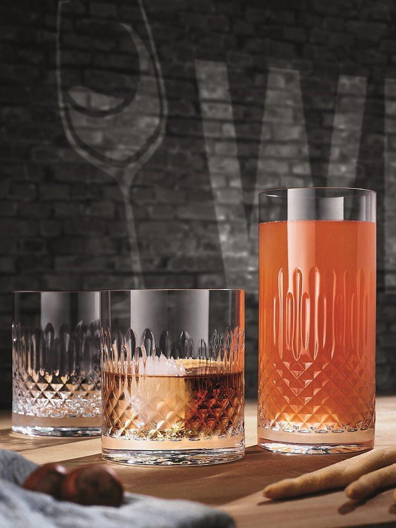 Luigi Bormioli Diamante tumbler set 380ml - British product
