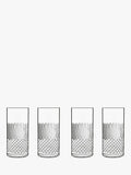 Luigi Bormioli Diamante highball glasses 480ml set of 4 (British brand)