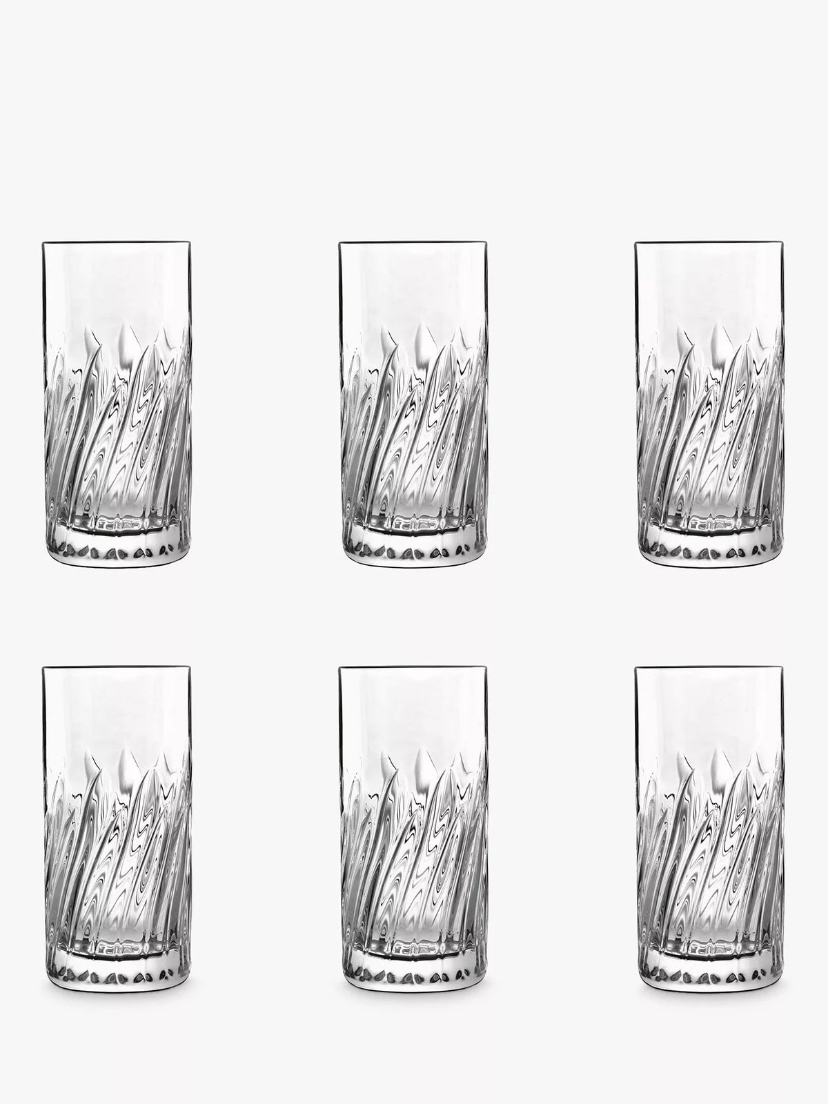Luigi Bormioli clear shot glasses set of 6, UK version