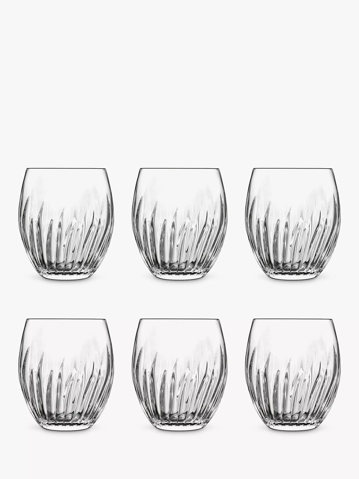 Luigi Bormioli clear tumblers 500ml set of 6 - British product