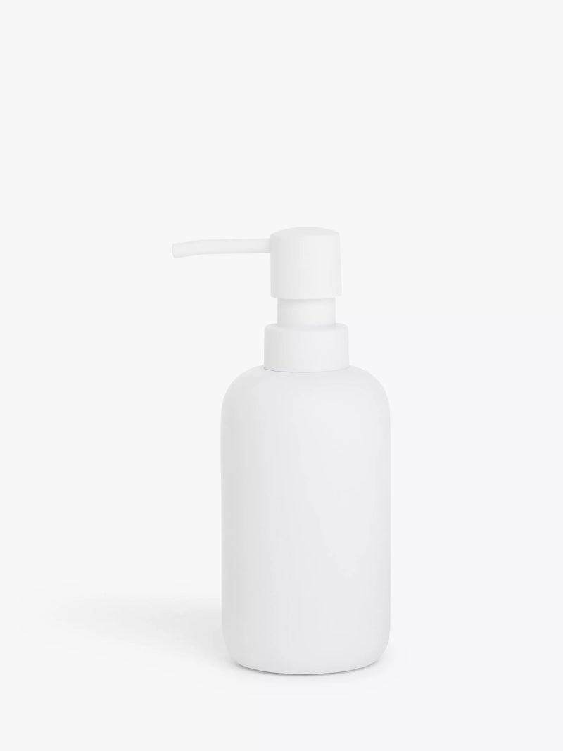 John Lewis Matt Finish Soap Pump - White