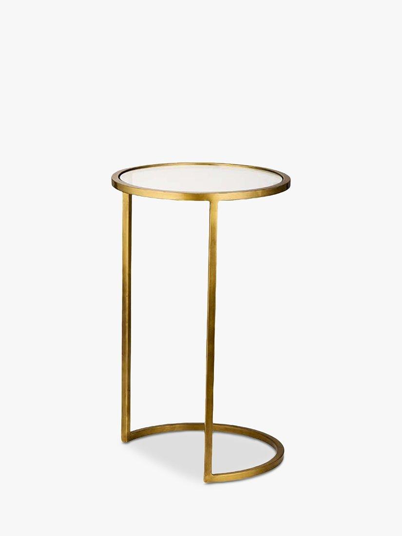 nkuku nesting side tables brass finish set of 2 (British brand)