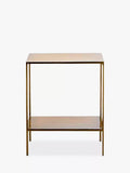nkuku Mahi side table antique brass (British brand)