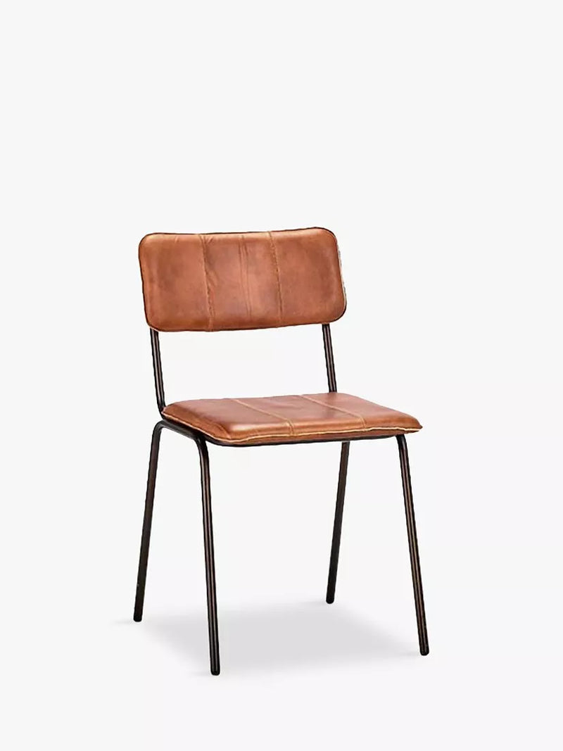 nkuku Ukari leather dining chair - British product