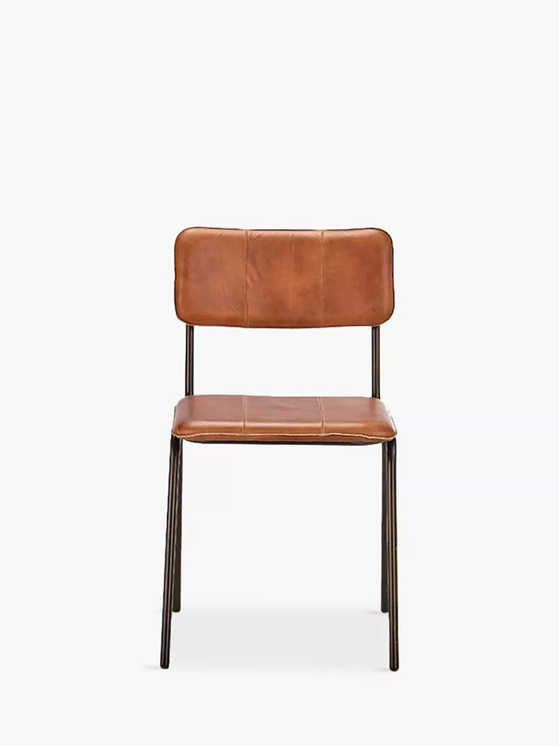 nkuku Ukari leather dining chair - British product