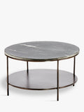 nkuku Karoko round marble coffee table 70cm, UK version