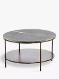nkuku Karoko round marble coffee table 70cm, UK version