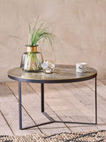 nkuku Maba coffee table antique brass, UK version