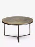 nkuku Maba coffee table antique brass, UK version