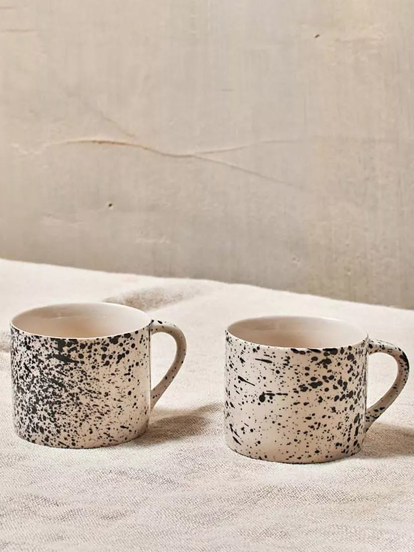 Nkuku splatter mugs set 200ml - British product