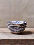 nkuku Indigo Drop ceramic cereal bowl 17cm - British product