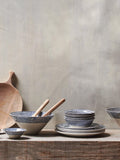 nkuku Indigo Drop ceramic cereal bowl 17cm - British product