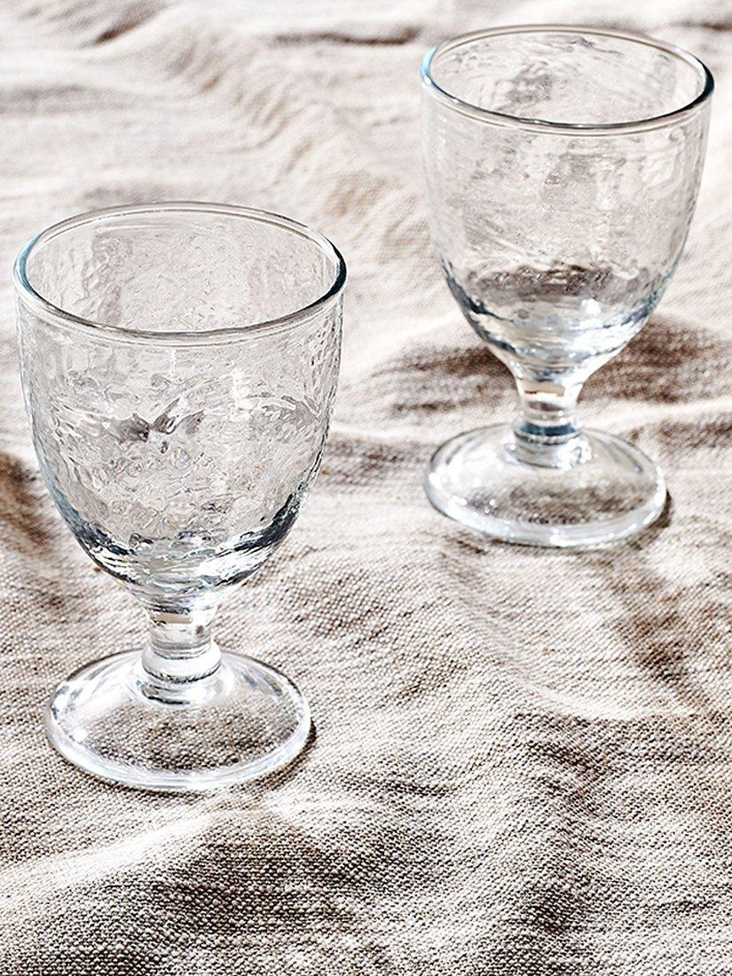 nkuku Yala wine glass set of 4 240ml clear (British brand)