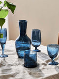 nkuku Yala hammered glass tumbler set of 4 325ml (British brand)