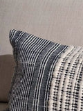 nkuku Mika cushion cover natural black 60x40cm - British product