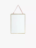 Nkuku Kiko glazed portrait frame in antique brass - British product