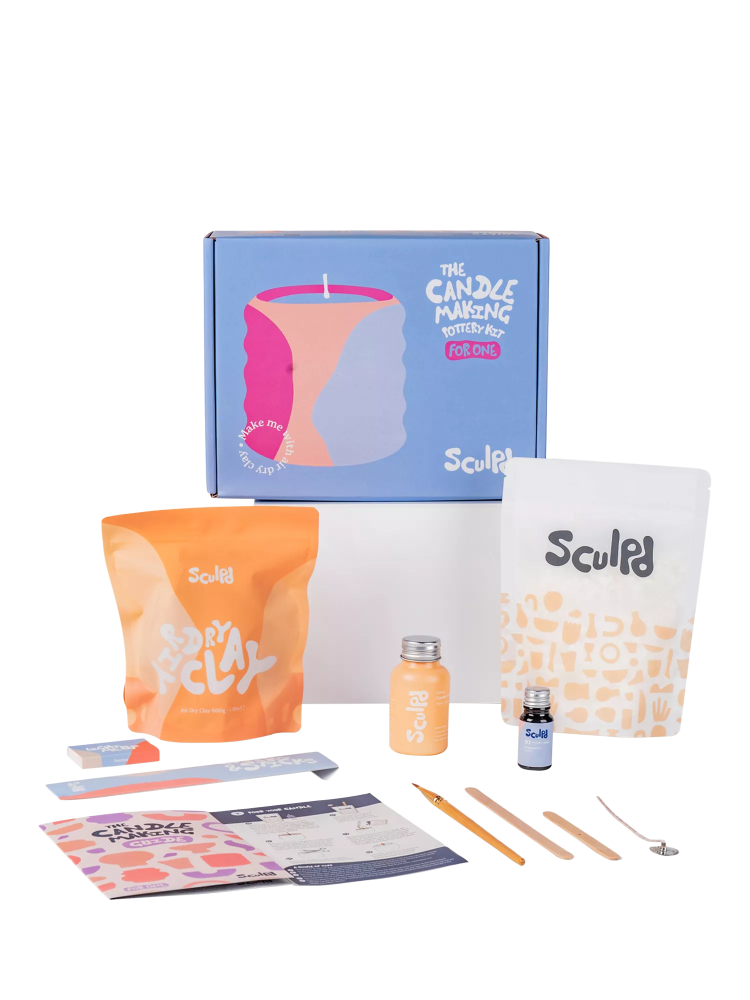 Sculpd candle making kit rose and peony (British brand)