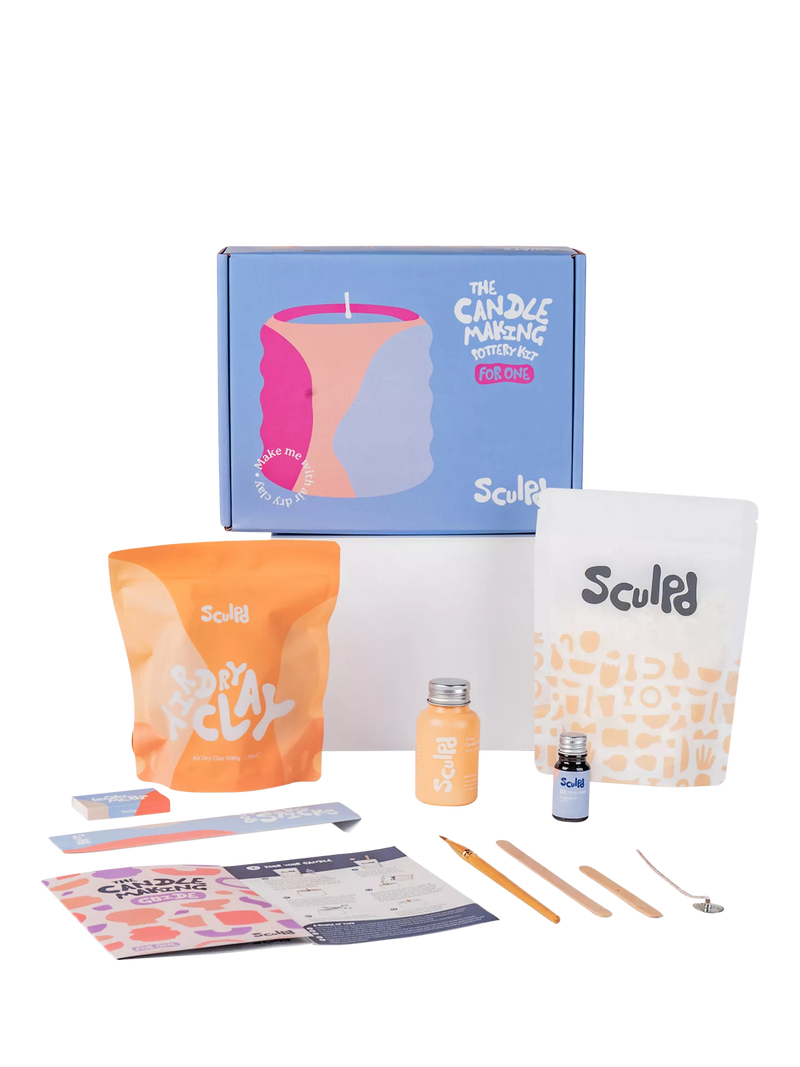 Sculpd candle making kit rose and peony (British brand)
