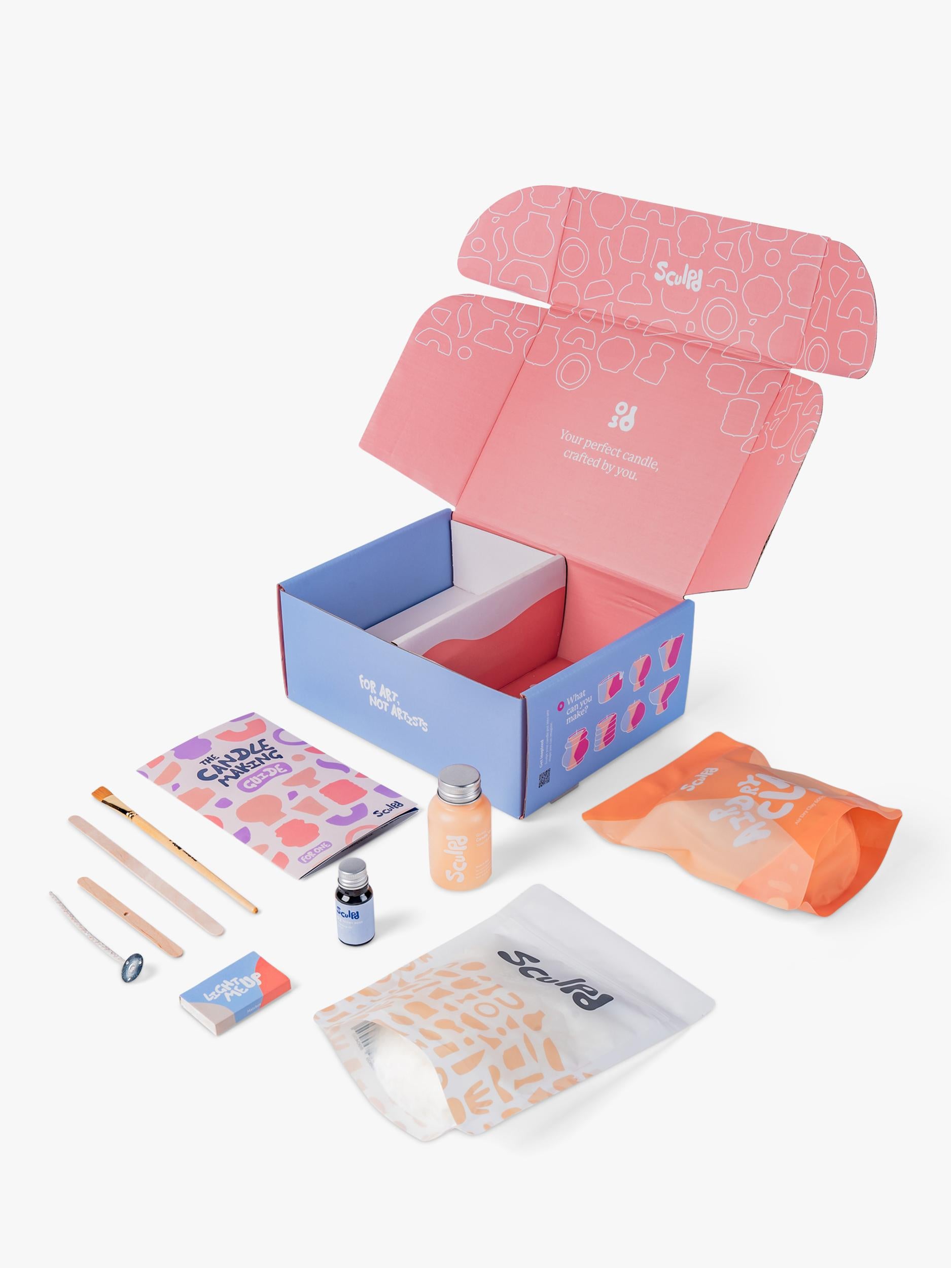 Sculpd candle making kit rose and peony (British brand)
