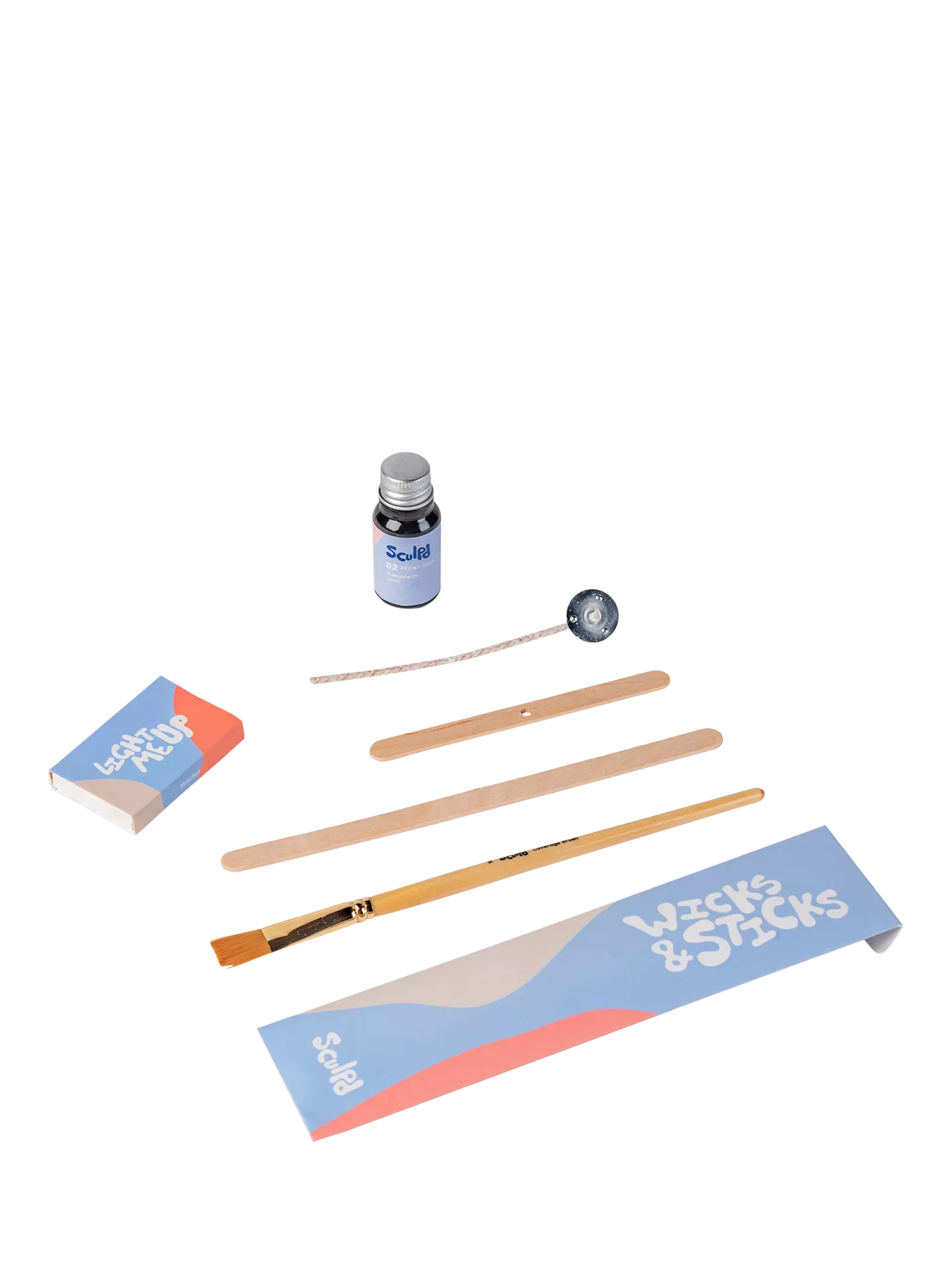 Sculpd candle making kit rose and peony (British brand)