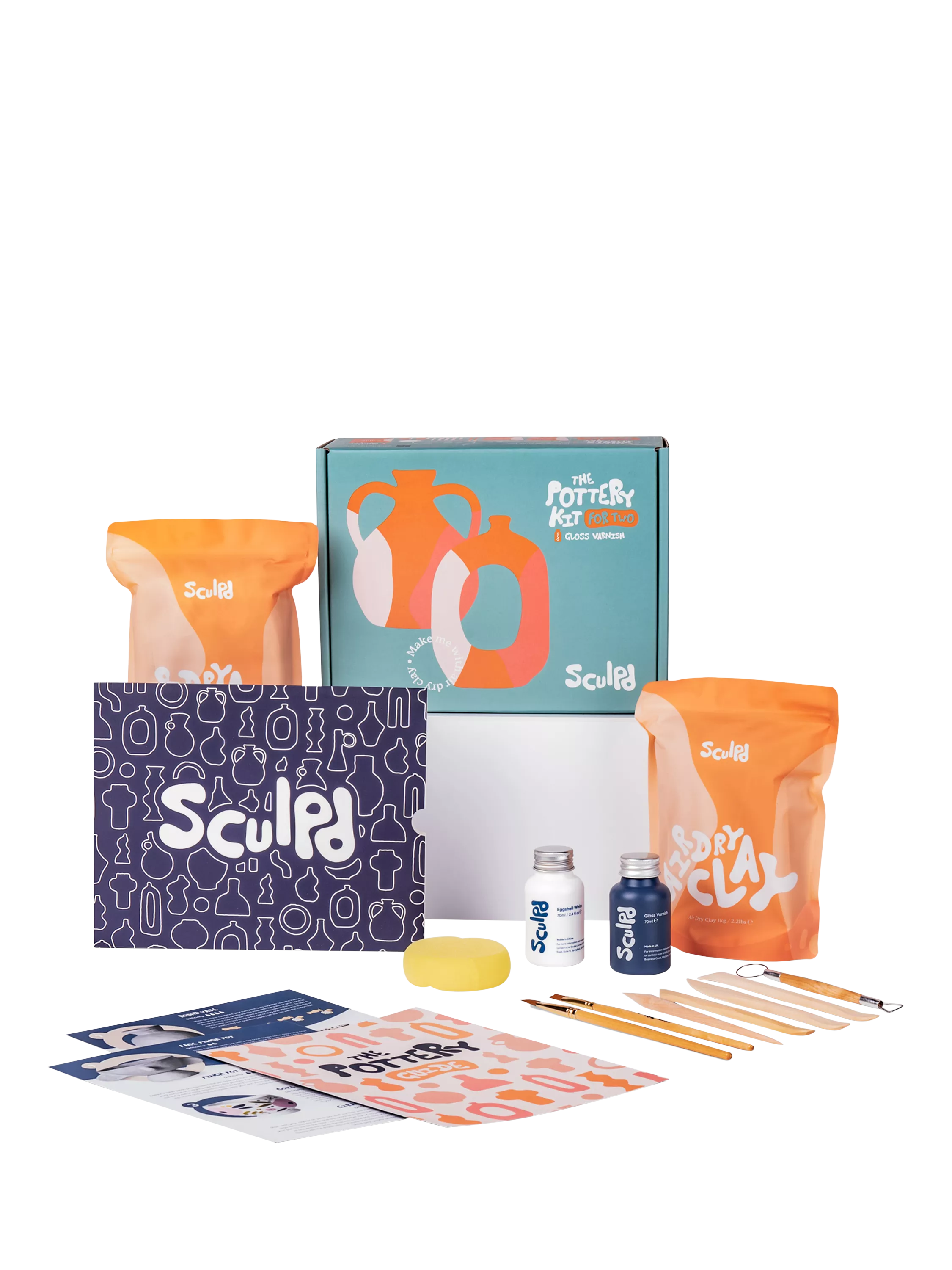 Sculpd pottery starter kit gloss finish 2.5kg, imported from the UK