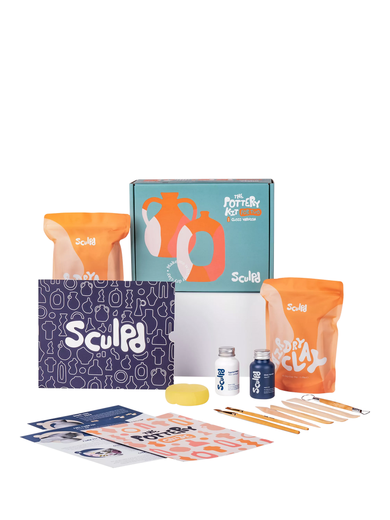 Sculpd pottery starter kit gloss finish 2.5kg, imported from the UK
