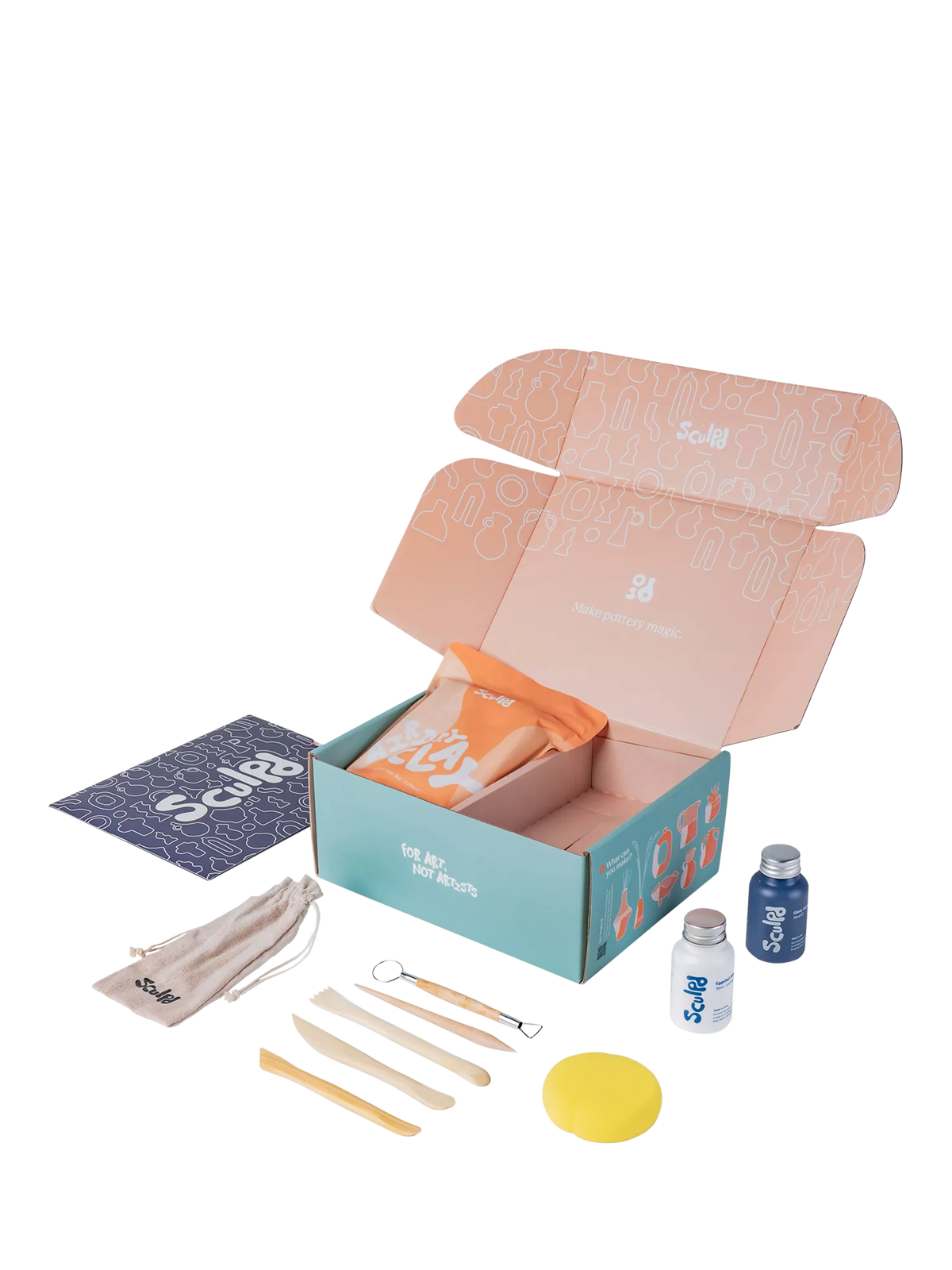 Sculpd pottery starter kit gloss finish 2.5kg, imported from the UK