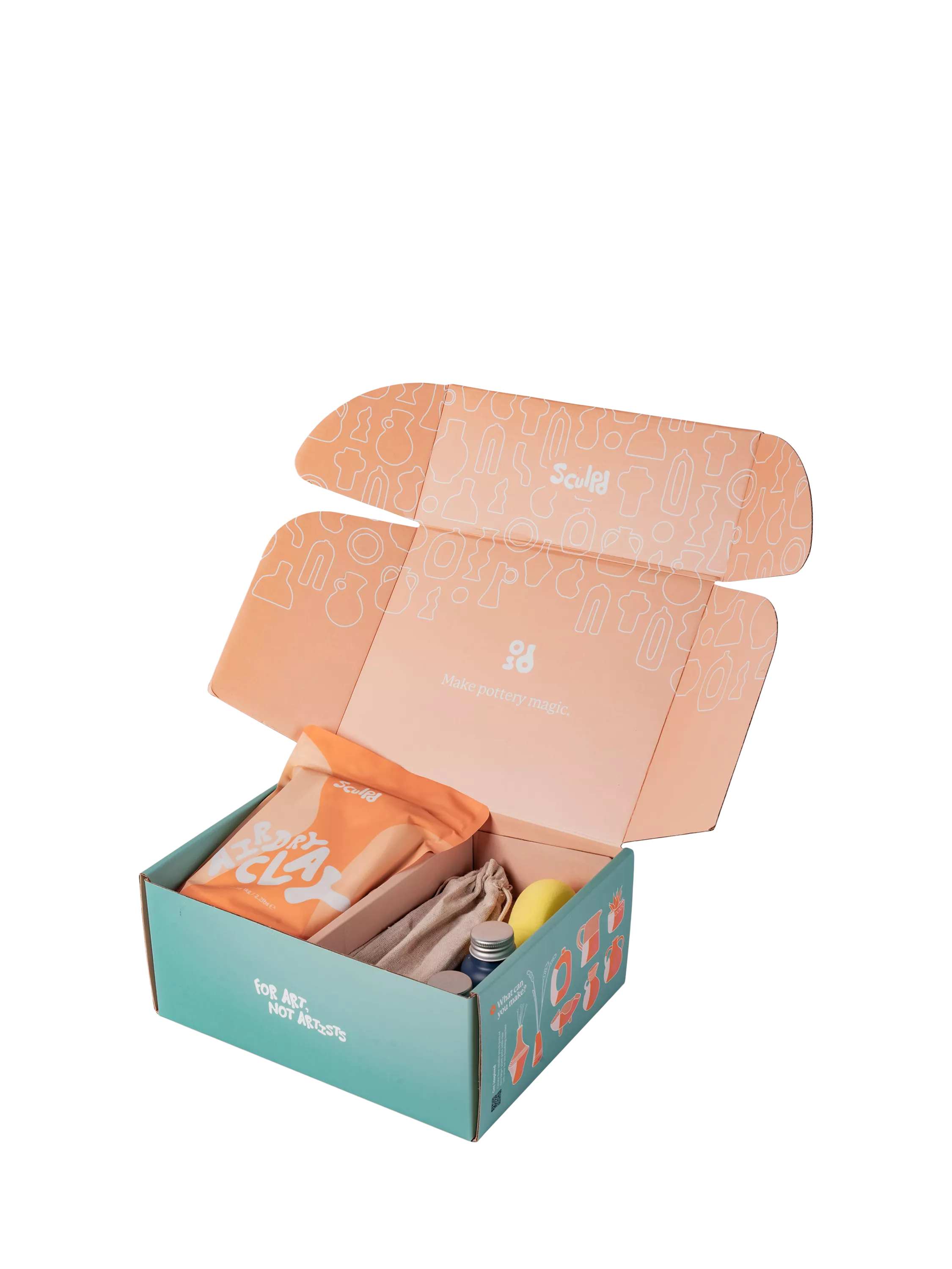 Sculpd pottery starter kit gloss finish 2.5kg, imported from the UK