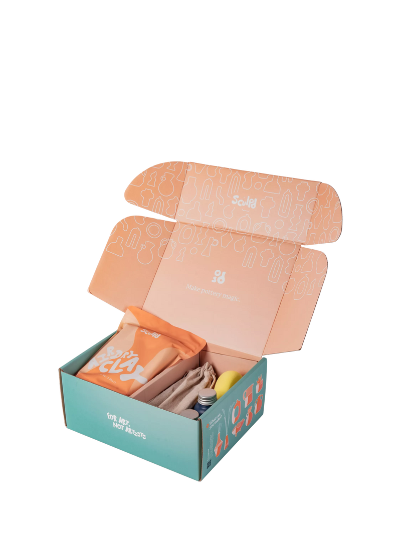 Sculpd pottery starter kit gloss finish 2.5kg, imported from the UK