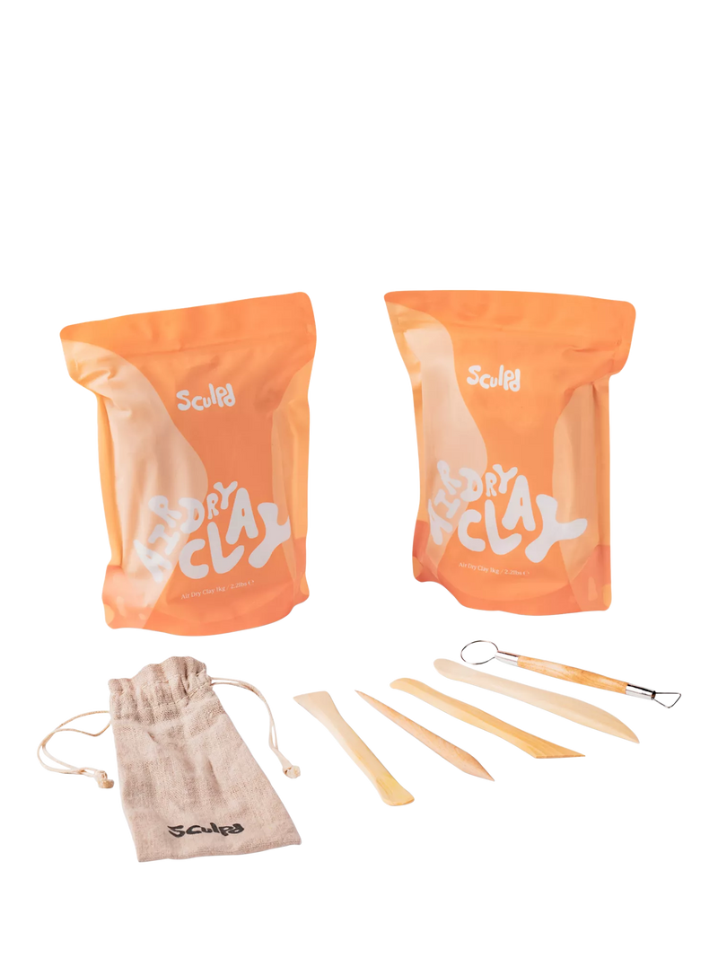 Sculpd pottery starter kit gloss finish 2.5kg, imported from the UK