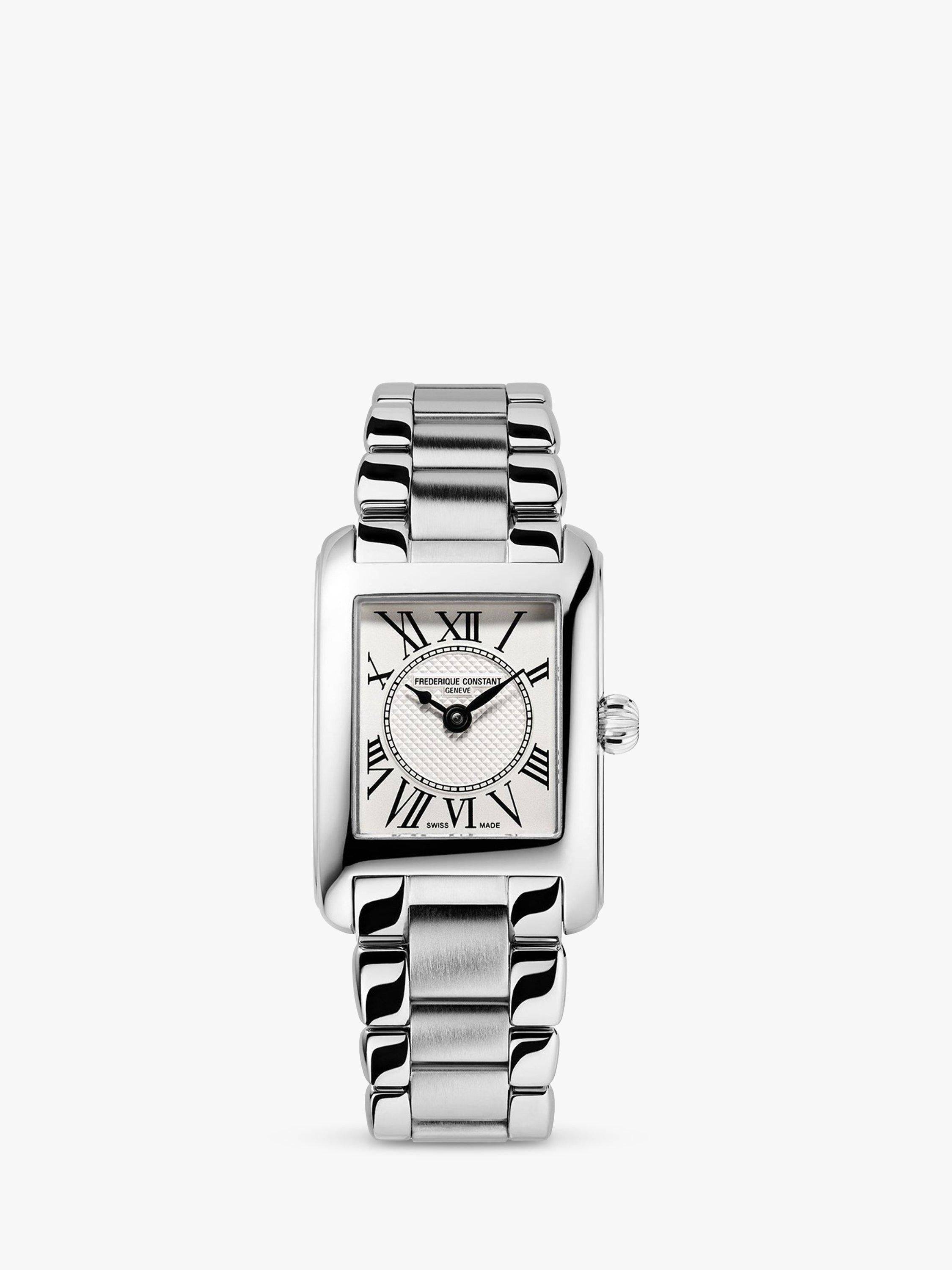 Frederique Constant Carrée women's silver watch 23mm, UK version