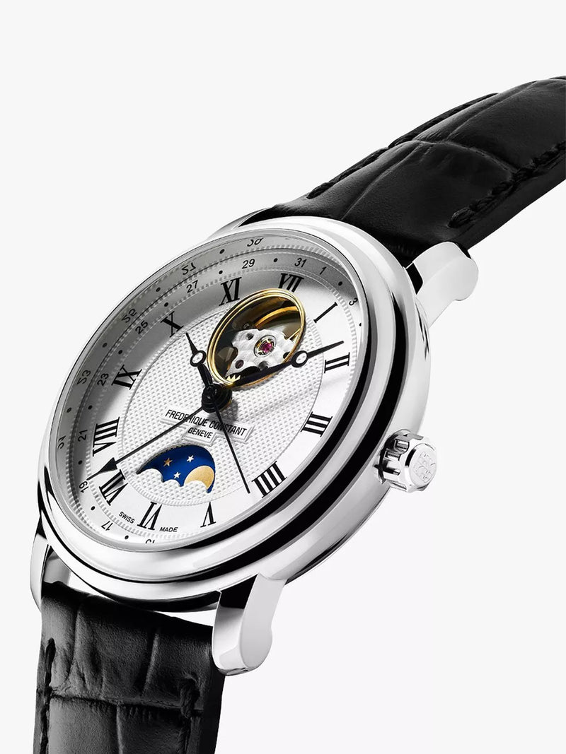 Frederique Constant moonphase watch leather strap 40mm, UK version