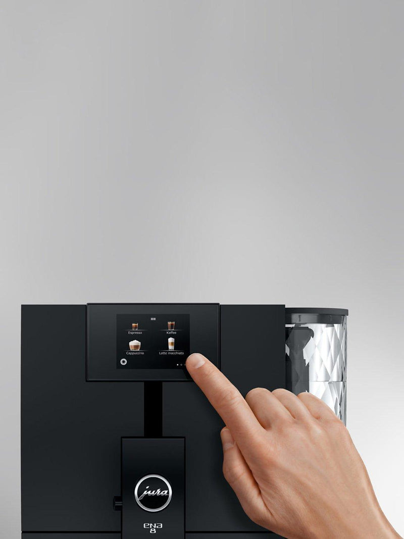 JURA ENA 8 compact coffee machine Metropolitan Black (British brand)