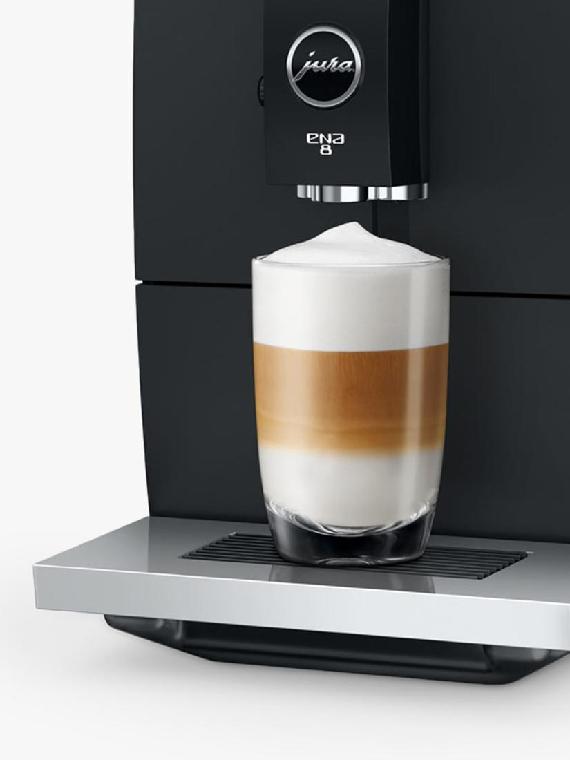 JURA ENA 8 compact coffee machine Metropolitan Black (British brand)